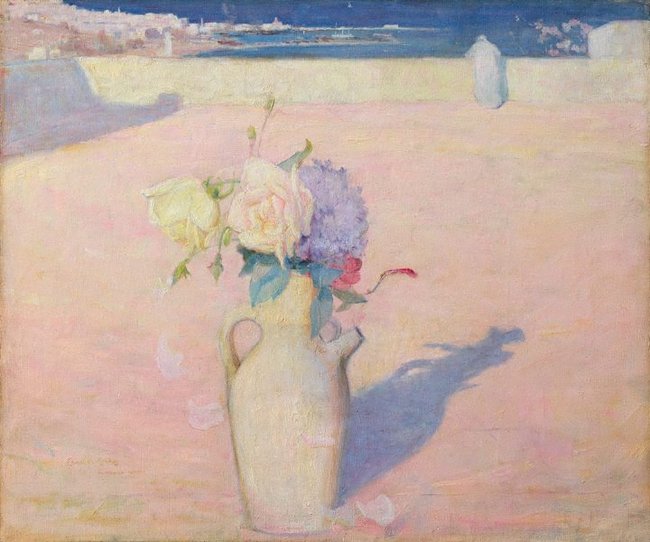 AGNSW collection Charles Conder The hot sands, Mustapha, Algiers 1891