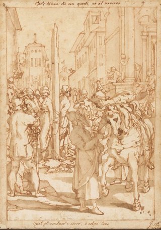 AGNSW collection Andrea Boscoli Clorinda learns the fate of Sophronia and Olindo circa 1580s