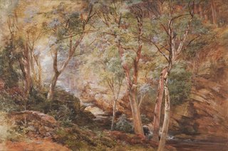 AGNSW collection Paul Jacob Naftel A stream from the Dochart, Perthshire 1875