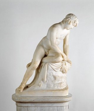 AGNSW collection John Gibson Narcissus post 1829
