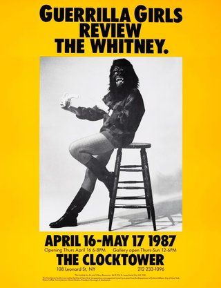 AGNSW collection Guerrilla Girls Guerrilla Girls review the Whitney 1987