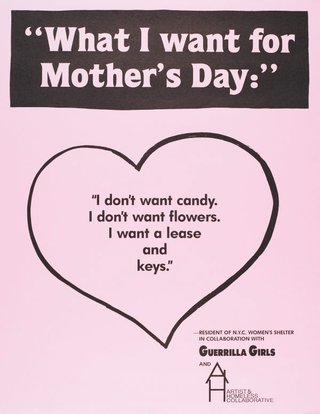 AGNSW collection Guerrilla Girls What I want for Mother's Day 1991