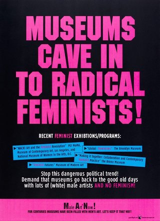 AGNSW collection Guerrilla Girls Museums cave in to radical Feminists 2008