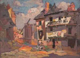 AGNSW collection Evelyn Chapman (Ruined buildings) circa 1919