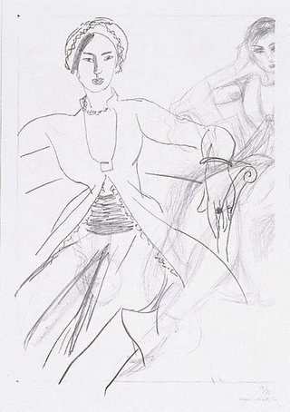 AGNSW collection Henri Matisse Persian woman (Return from Tahiti) 1930