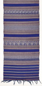 Cloth with banded design of stylised animals, late 19th century-early 20th century