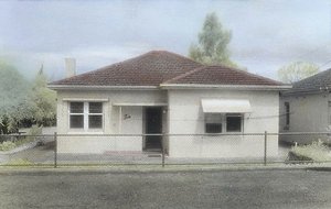 Untitled (house no 10), 1981, Ten small photographs by Kate Breakey