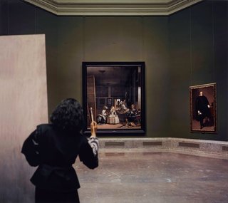AGNSW collection Morimura Yasumasa Las meninas reborn in the night III: opening the door in the depth of the painting 2013, printed 2016