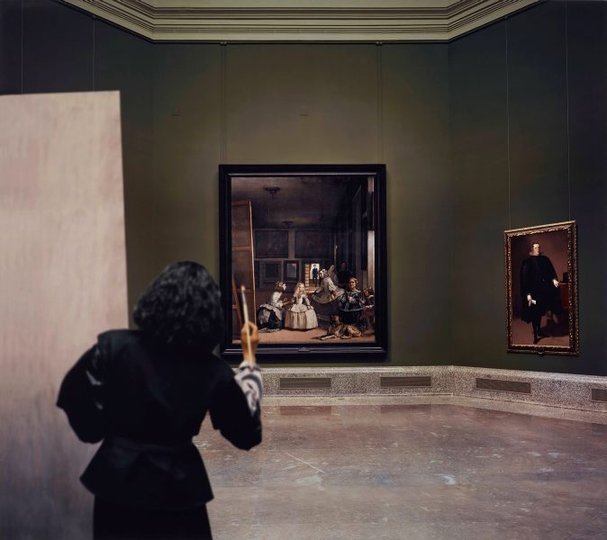 AGNSW collection Morimura Yasumasa Las meninas reborn in the night III: opening the door in the depth of the painting 2013, printed 2016