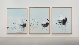 AGNSW collection Cy Twombly Three studies from the Temeraire 1998-1999