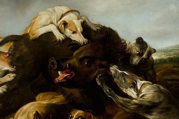 Alternate image of The boar hunt by Frans Snyders