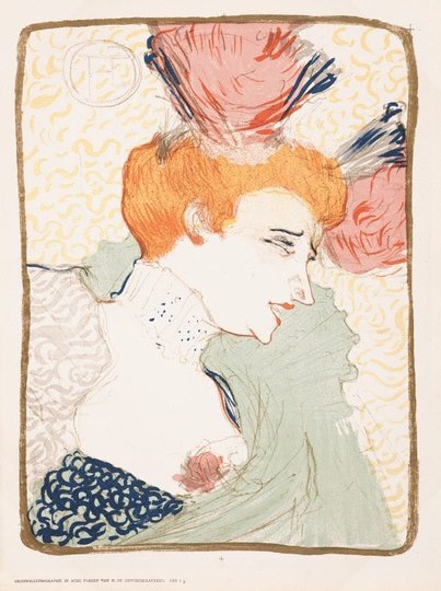 AGNSW collection Henri de Toulouse-Lautrec Mademoiselle Marcelle Lender en buste 1895