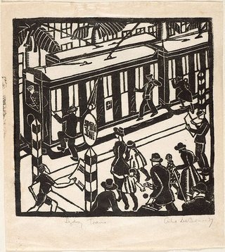 AGNSW collection Ailsa Lee Brown Sydney trams 1927