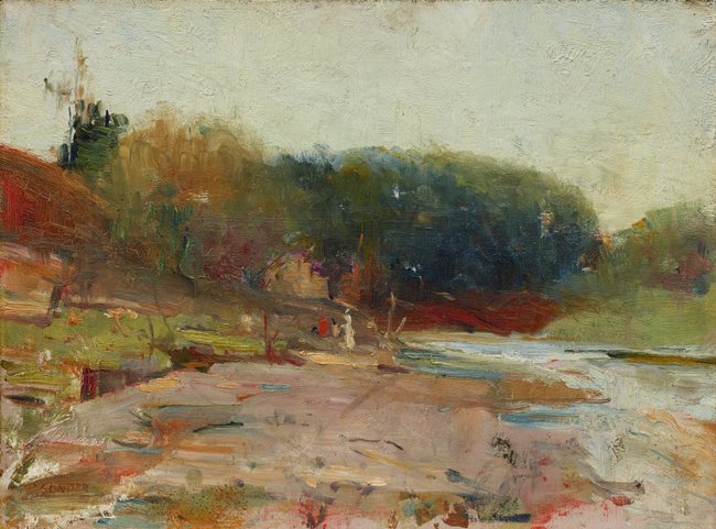AGNSW collection Charles Conder On the River Yarra, near Heidelberg, Victoria circa 1890