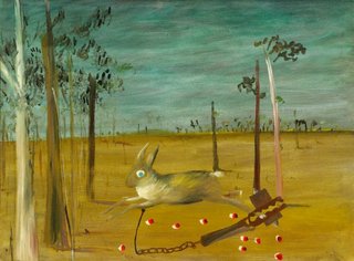 AGNSW collection Sidney Nolan Hare in trap 1946