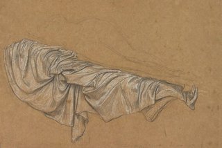 AGNSW collection Frederic, Lord Leighton Drapery study for Cymon and Iphigenia circa 1883