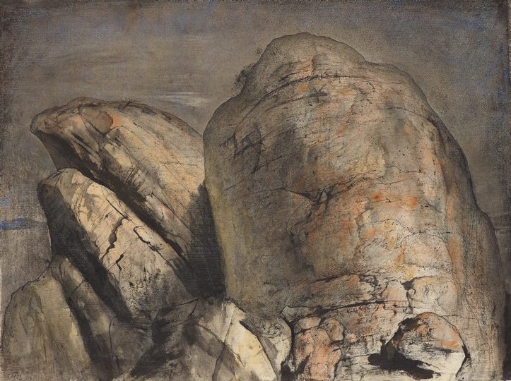 AGNSW collection Lloyd Rees The summit, Mt Wellington II 1973