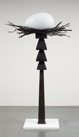 AGNSW collection Brett Whiteley Totem I (black - the get laid totem) 1978-1988