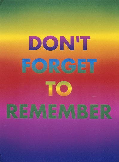 AGNSW collection David McDiarmid Don't forget to remember 1994