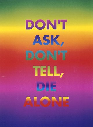 AGNSW collection David McDiarmid Don't ask, don't tell, die alone 1994-1995