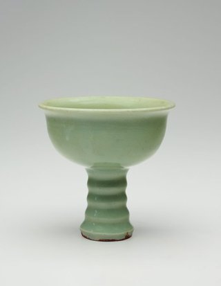 AGNSW collection Longquan ware Stem cup 14th century