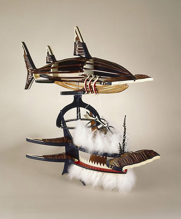 AGNSW collection Ken Thaiday Beizam (shark) dance mask 1996