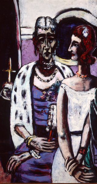 AGNSW collection Max Beckmann Mother and daughter 1946