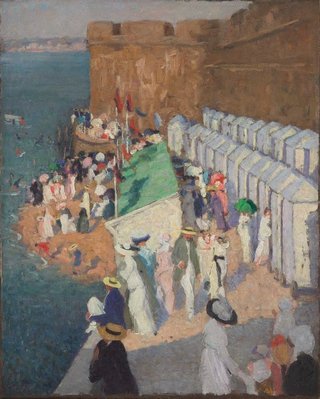 AGNSW collection Ethel Carrick La marée haute à Saint-Malo circa 1911-circa 1912