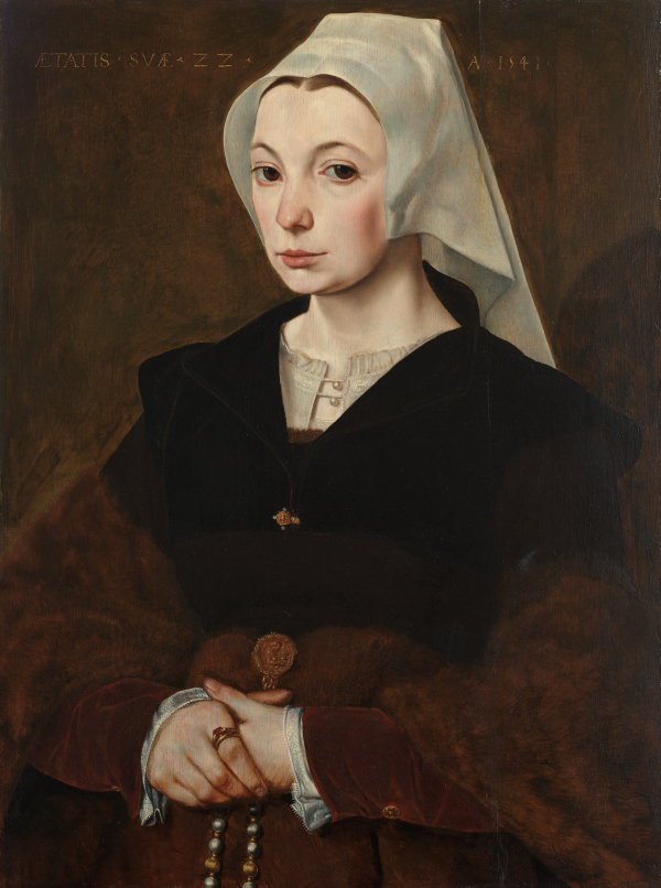 AGNSW collection The Master of the 1540s Portrait of a young woman 1541