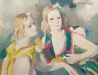 AGNSW collection Marie Laurencin Two women with musical instrument 1935