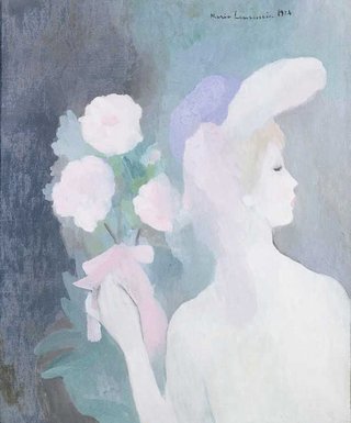 AGNSW collection Marie Laurencin Woman with bouquet 1924
