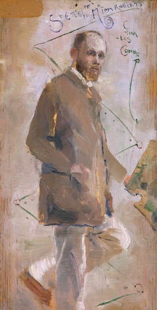 AGNSW collection Charles Conder An Impressionist (Tom Roberts) circa 1889
