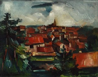 AGNSW collection Maurice de Vlaminck The red roofs (Landscape) 1912