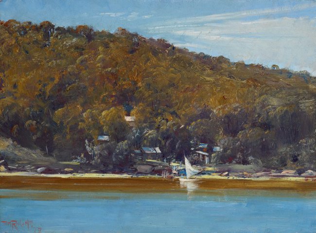 AGNSW collection Tom Roberts The camp, Sirius Cove 1899