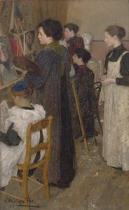 Art students, 1895 by E Phillips Fox