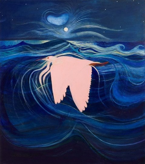 AGNSW collection Brett Whiteley The pink heron 1969