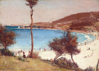 AGNSW collection Tom Roberts Holiday sketch at Coogee 1888
