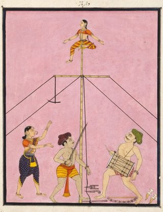 AGNSW collection Company style Itinerant acrobats circa 1770