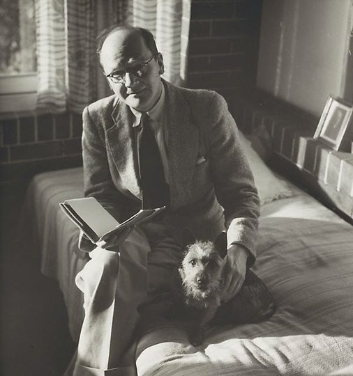 AGNSW collection Max Dupain Untitled (man with dog I)