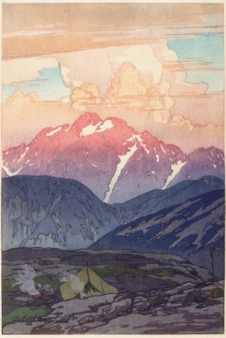 AGNSW collection Yoshida Hiroshi Morning on Mount Tsurugi 1926