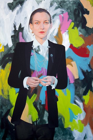 AGNSW prizes Kim Leutwyler Start the riot, from Archibald Prize 2015