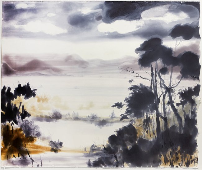 AGNSW prizes Susan J White Approaching storm, from Wynne Prize 2015