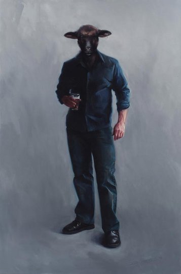 AGNSW prizes Darren Crothers Black sheep of the family, from Archibald Prize 2007