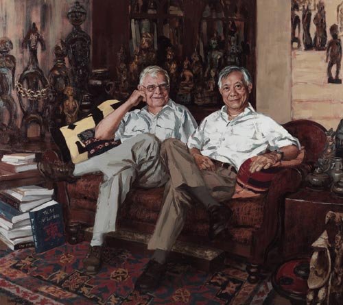 AGNSW prizes Xu Wang John Yu and George Soutter, from Archibald Prize 2007