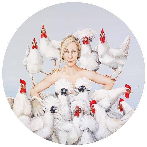 AGNSW prizes Joanna Braithwaite Chook, chook, chook, from Archibald Prize 2008