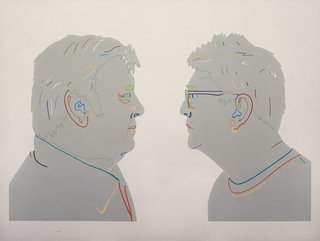 AGNSW prizes Jon Campbell Two sunny boys (Peter and Jeremy Oxley), from Archibald Prize 2017