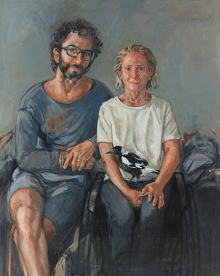 AGNSW prizes Ann Cape The odd little bird (a portrait of Sam, Cam and Penguin Bloom), from Archibald Prize 2021