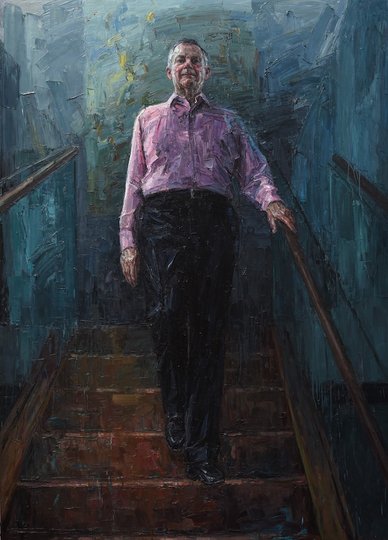 AGNSW prizes Jun Chen The art dealer: Philip Bacon, from Archibald Prize 2020