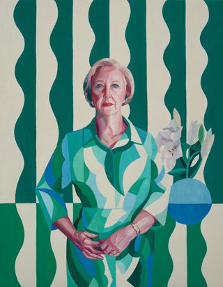 AGNSW prizes Yvette Coppersmith Professor Gillian Triggs, from Archibald Prize 2017