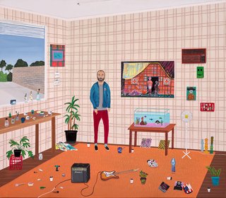AGNSW prizes Marc Etherington Paul (Paul Williams in his studio), from Archibald Prize 2017